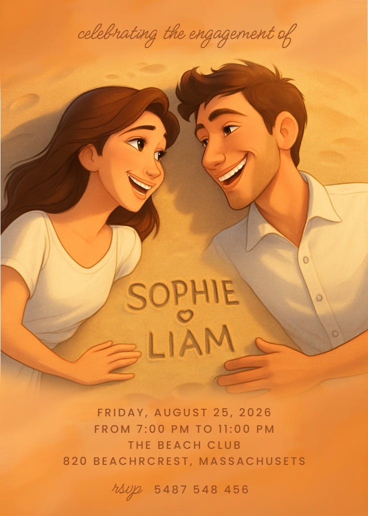 Mark the moment - engagement party invitation