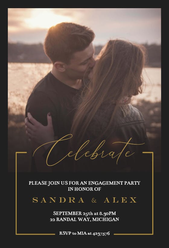 New era - engagement party invitation