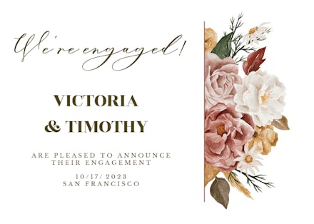 Nocturnal Flowers - Engagement Announcement