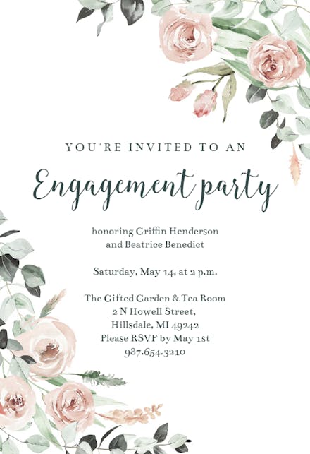 Knotted - Engagement Party Invitation Template | Greetings Island