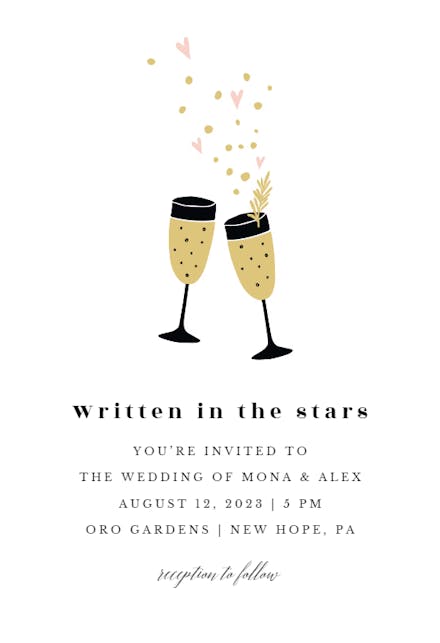 Cheers To Us - Engagement Party Invitation Template (Free) | Greetings ...