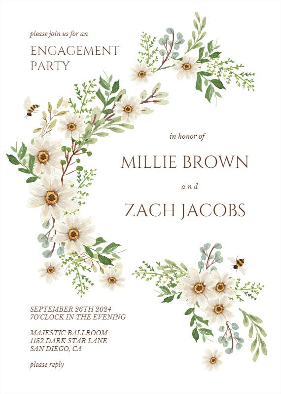 Sweeter together -  invitation template