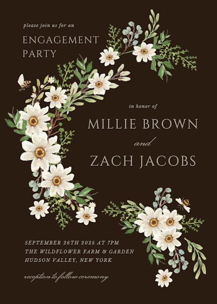 Sweeter together - engagement party invitation