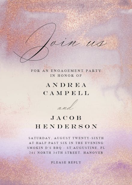 Engagement Toast - Engagement Party Invitation Template | Greetings Island