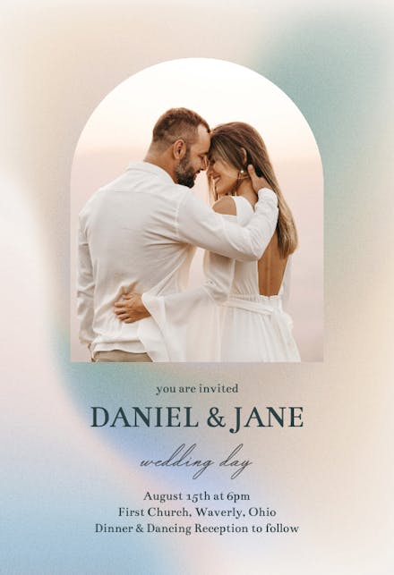 Celebration day - wedding invitation