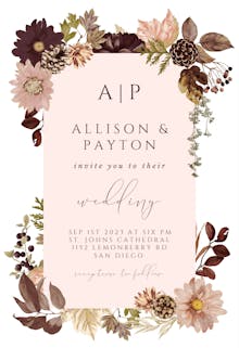 Autumn Celebration - Wedding Invitation