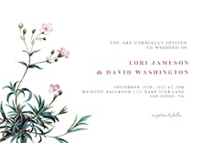 Babys breath - wedding invitation