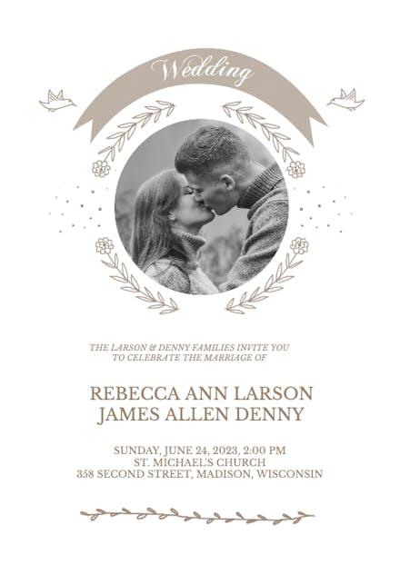 Banner Wedding Cameo - Wedding Invitation