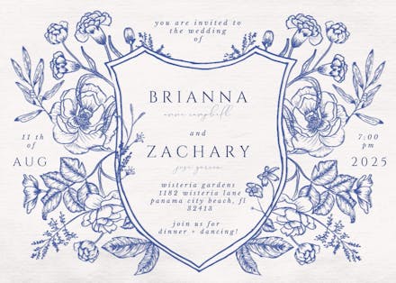 Baroque - wedding invitation