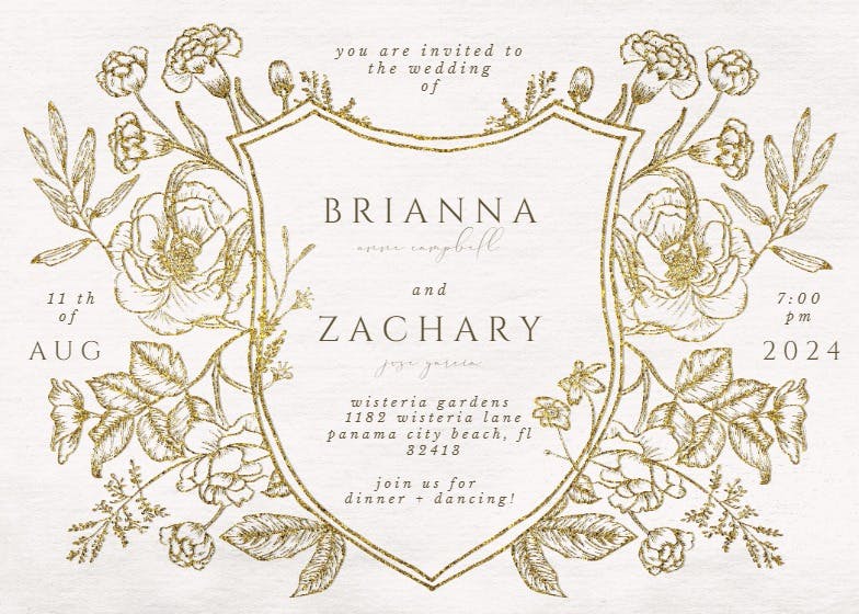 Baroque - wedding invitation
