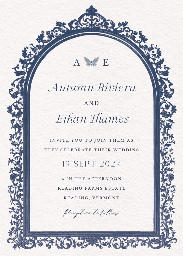 Baroque frame - invitación de boda