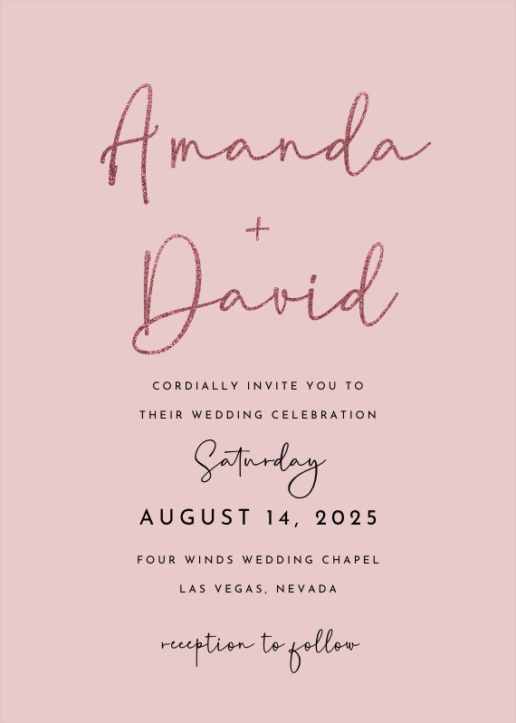 Big Script - Wedding Invitation Template (Free) | Greetings Island