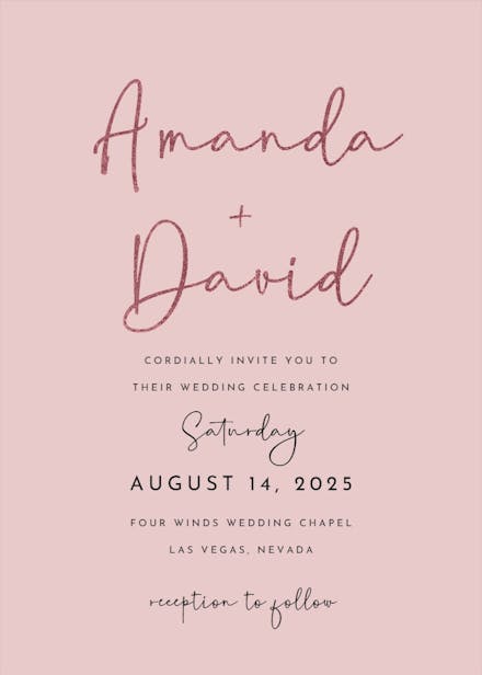 Big script - wedding invitation