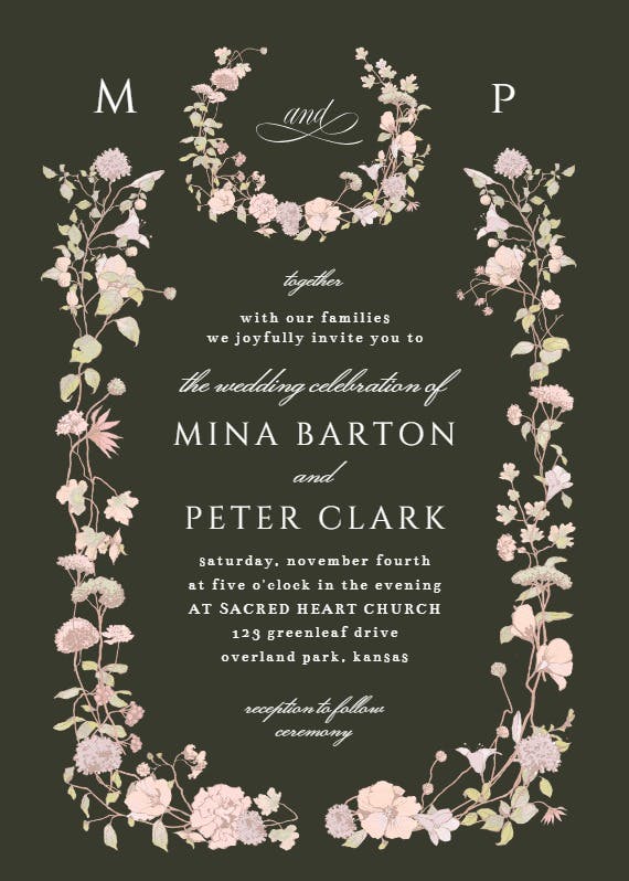 Blessed blossoms -  invitación de boda