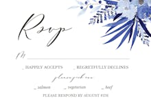 Blue Bouquet - Wedding Invitation