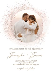 Blush Gold Spots - Wedding Invitation