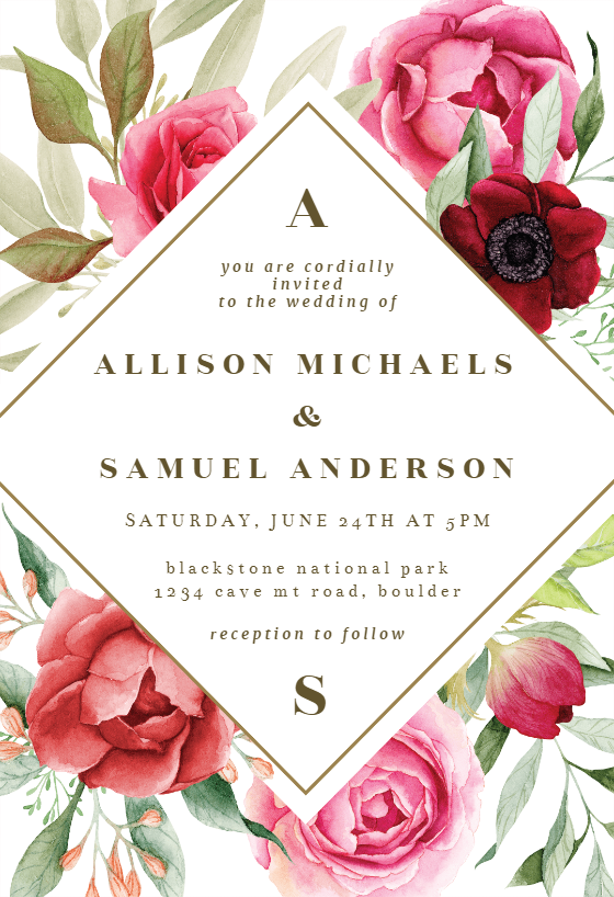 Wedding Invitation Templates (Free) | Greetings Island