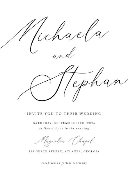 Wedding Invitation Templates (Free) | Greetings Island