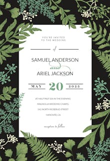 Botany final - wedding invitation