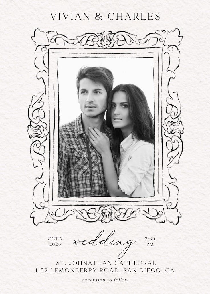 Bound by love - wedding invitation