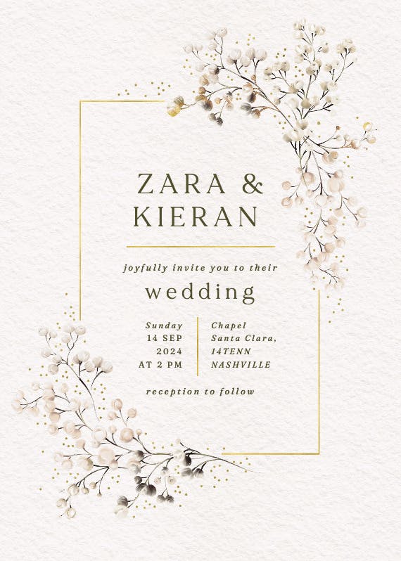 Breathless - wedding invitation