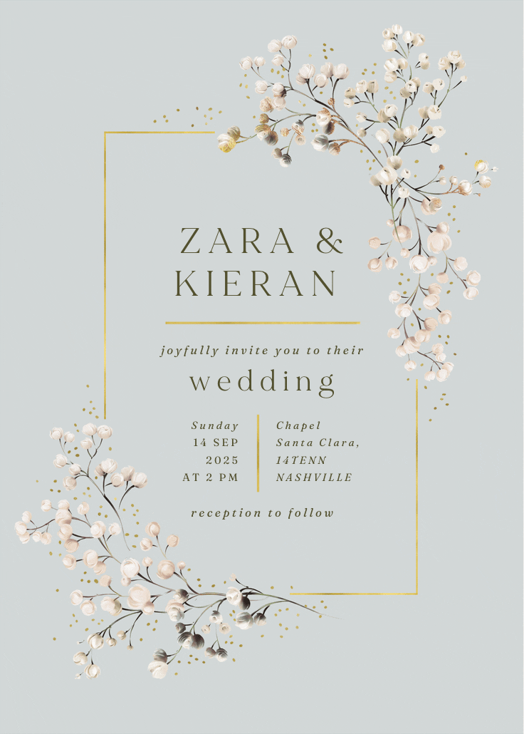 Breathless - wedding invitation