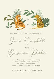 Cat Safari - Wedding Invitation