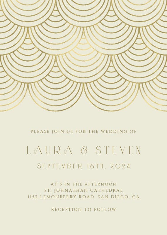 Celebration style - wedding invitation