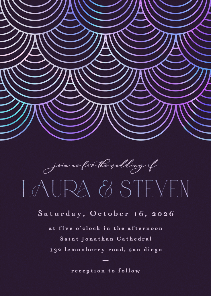 Celebration style - wedding invitation