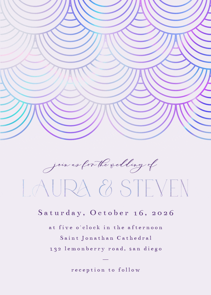 Celebration style - wedding invitation