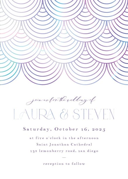 Celebration style - wedding invitation
