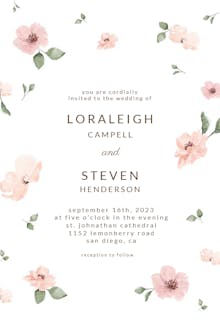 Cherry blossom - wedding invitation