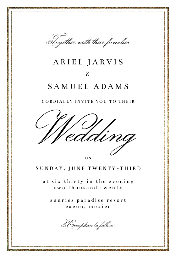 classy wedding invitations