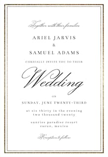 Classy Wedding - Invitación De Boda