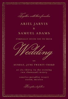 Classy Wedding - Wedding Invitation