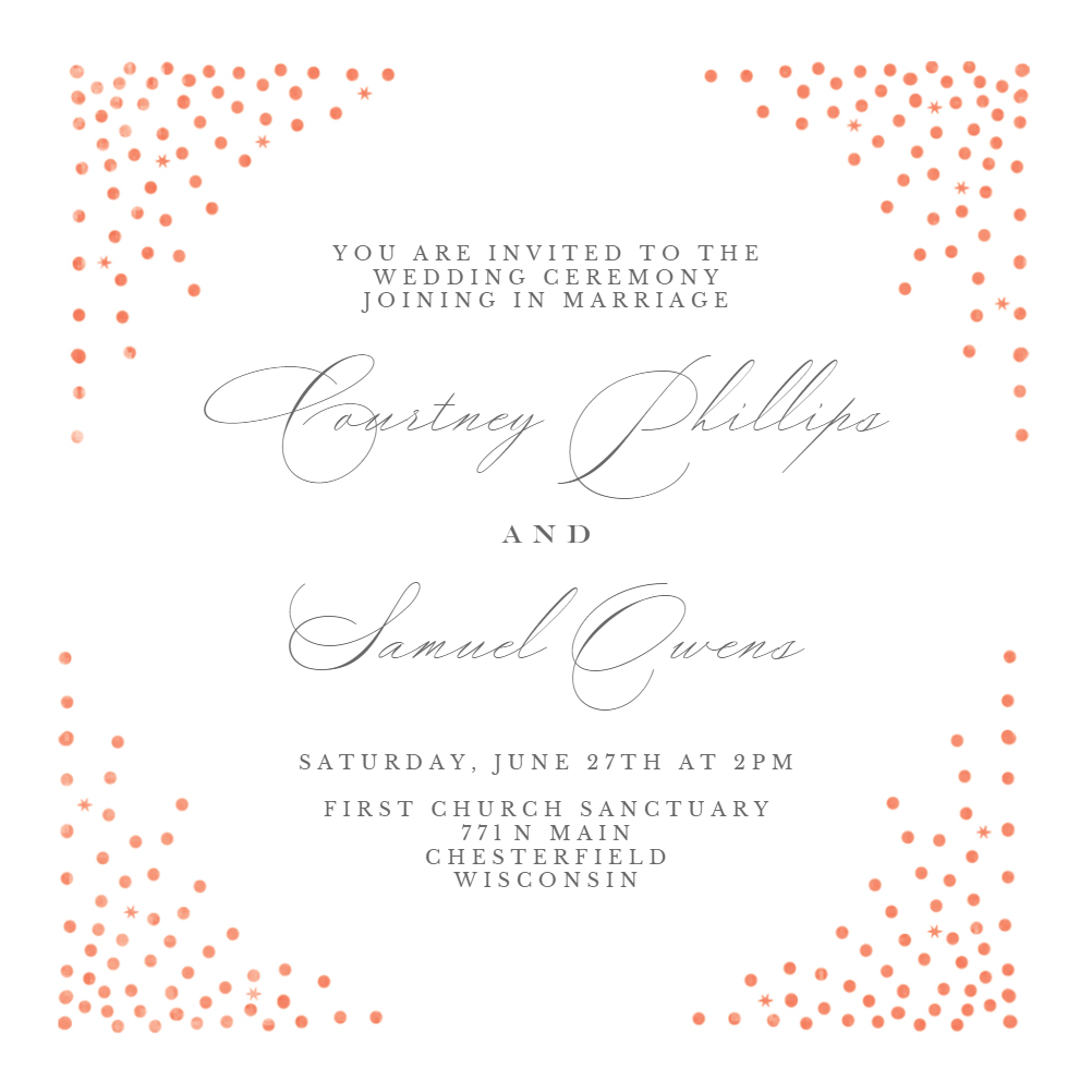 Wedding Invitation Templates (Free) | Greetings Island