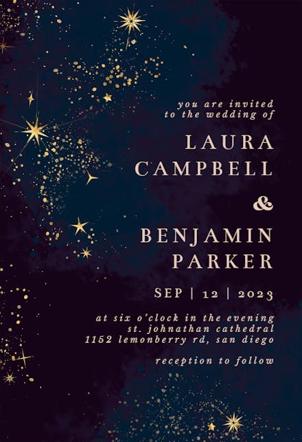 Cosmic Star - Wedding Invitation