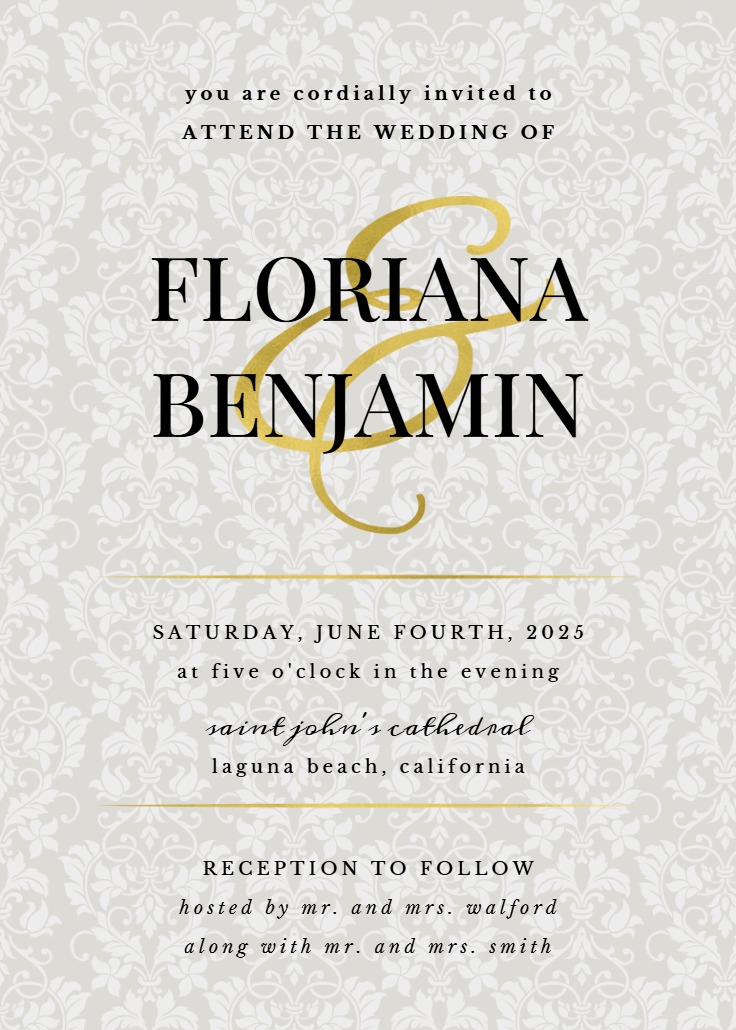 Dappled Distinction Wedding Invitation Template (Free) Greetings Island