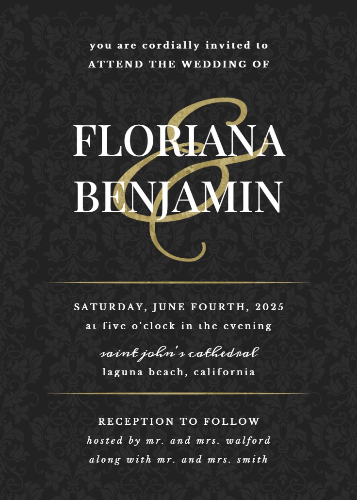 Dappled Distinction Wedding Invitation Template (Free) Greetings Island