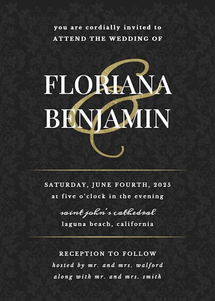 Dappled distinction - wedding invitation