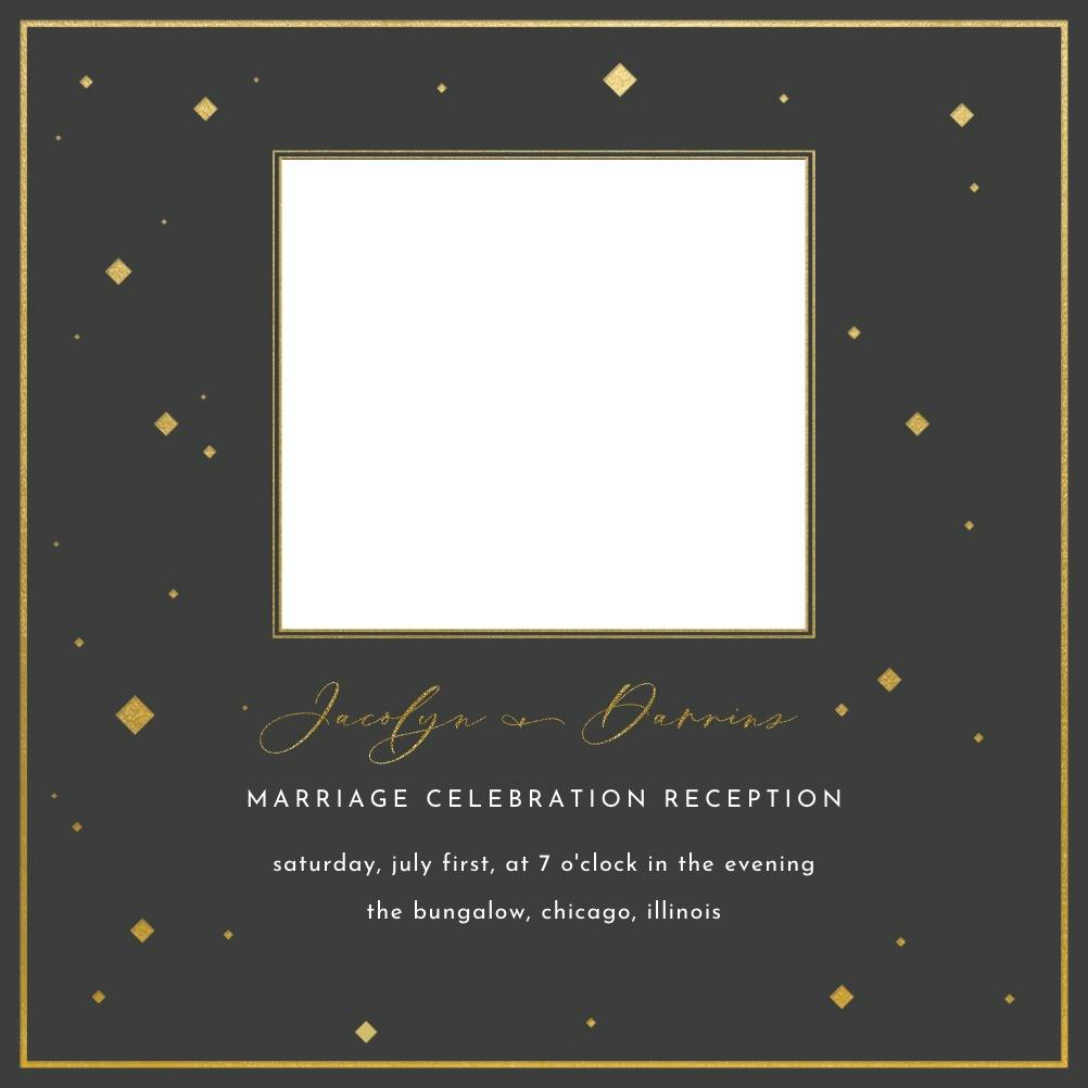 Diamond day - wedding invitation