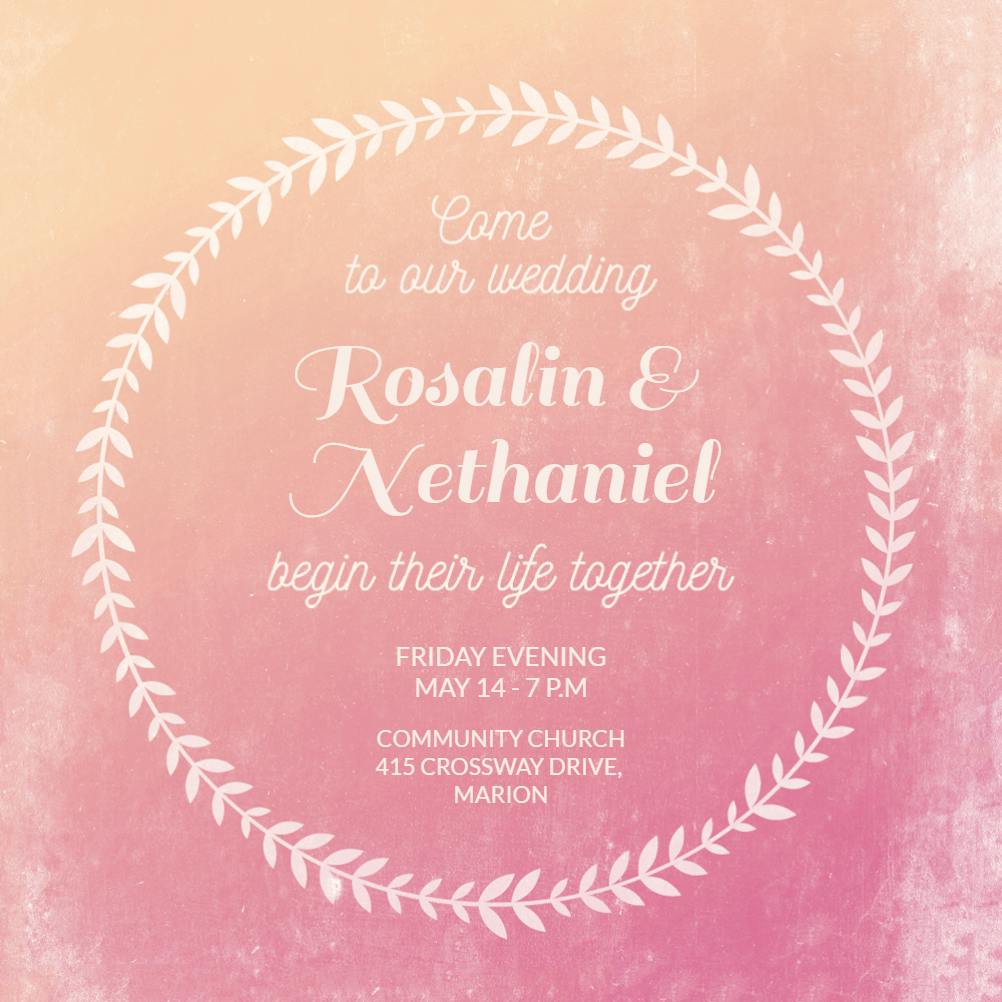 Diamond dream - wedding invitation