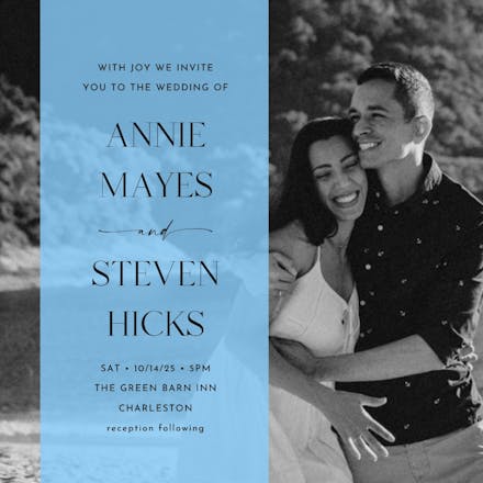 Elegant overlay - wedding invitation