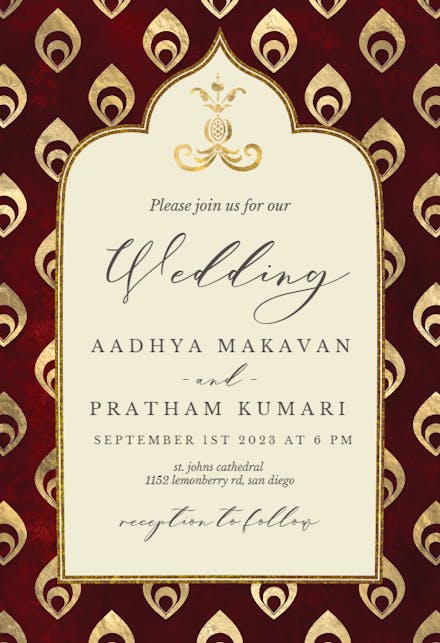 Wedding Invitation Templates (Free) | Greetings Island