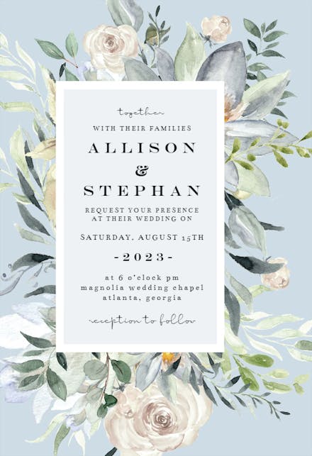 Wedding Invitation Templates (Free) | Greetings Island