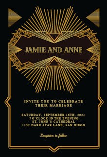 Fancy deco - wedding invitation