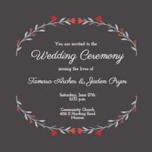 Floral Embrace - Wedding Invitation