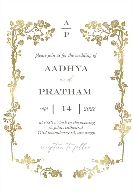Indian Wedding Invitation Card Templates (Free) | Greetings Island