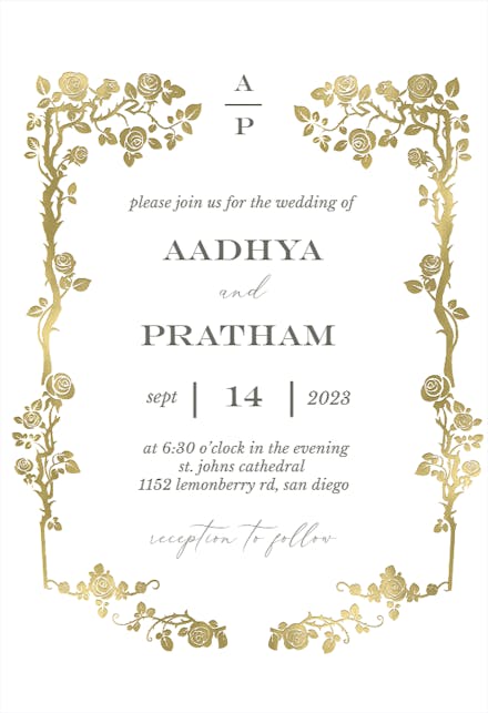 Indian Wedding Invitation Card Templates (Free) | Greetings Island Indian Wedding Invitation Card Templates (Free) | Greetings Island