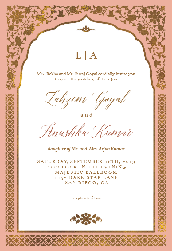 indian wedding invitation templates free download